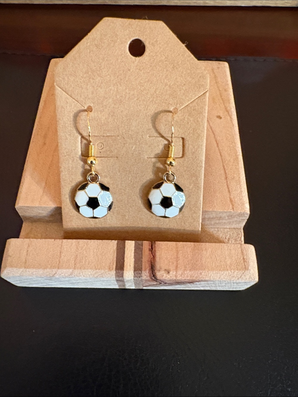 Soccer Ball Dangle Earrings